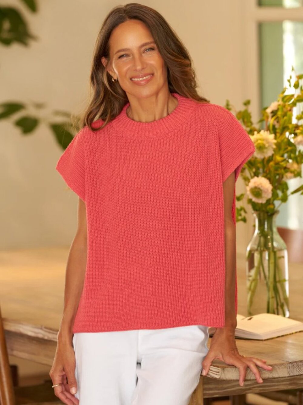 Frank & Eileen Montecito Small Vest Italian Sweater Vest Lobster Cotton